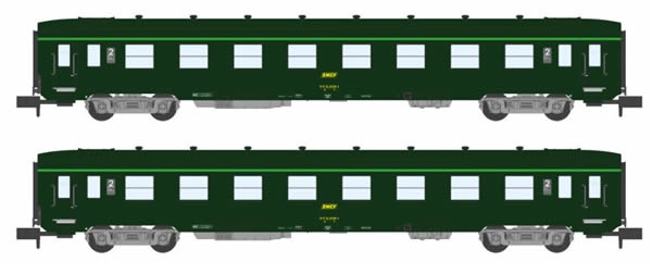 REE Modeles NW-069 - 2pc 2nd Class Passenger Coach Set DEV AO Short